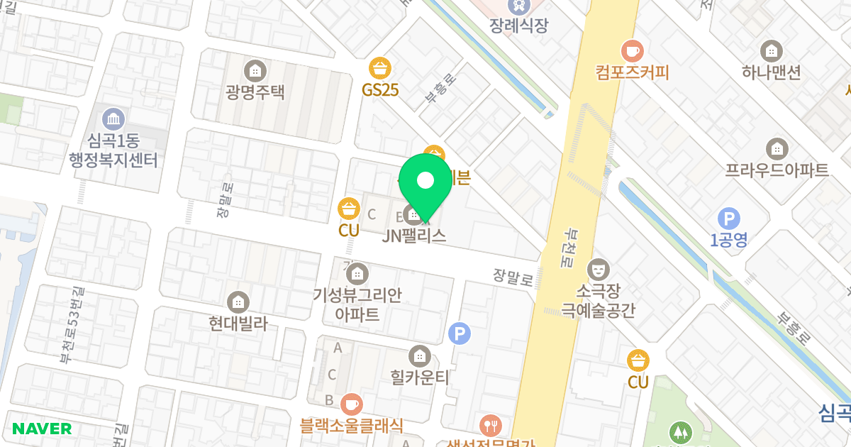 JN팰리스 위치 지도 - 경기도 부천시 원미구  369
