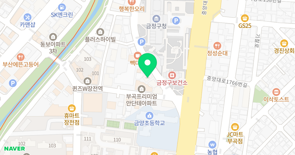 로이스타운 위치 지도 - 부산광역시 금정구 중앙대로1793번길 66