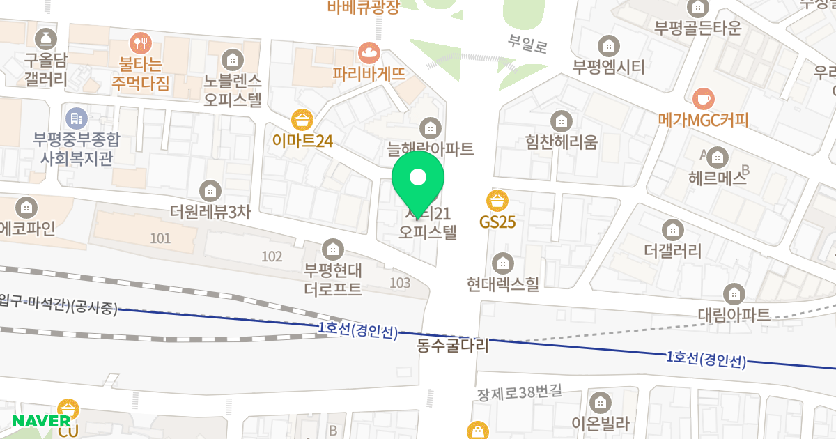 태강아파트빌 위치 지도 - 인천광역시 부평구 장제로 49