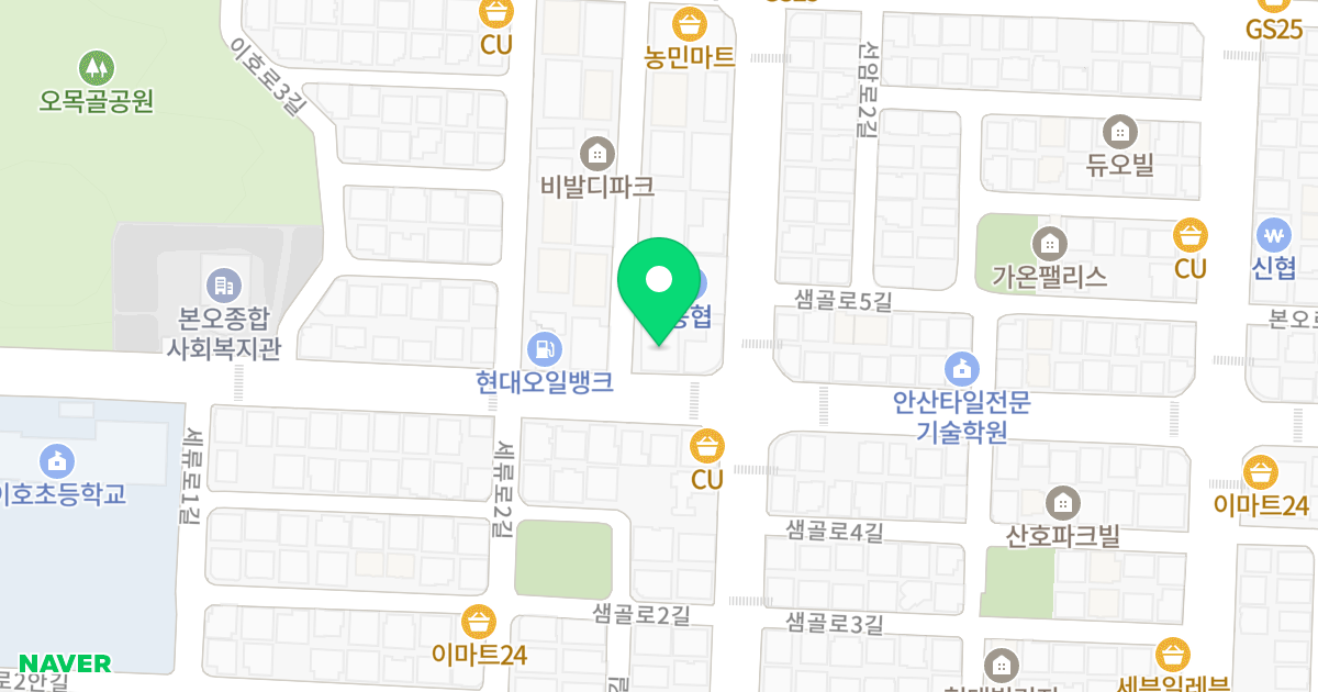 홈네스트빌 위치 지도 - 경기도 안산시 상록구 이호로 59