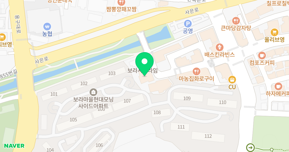 보라월드프라자 위치 지도 - 경기도 용인시 기흥구 한보라1로10번길 17