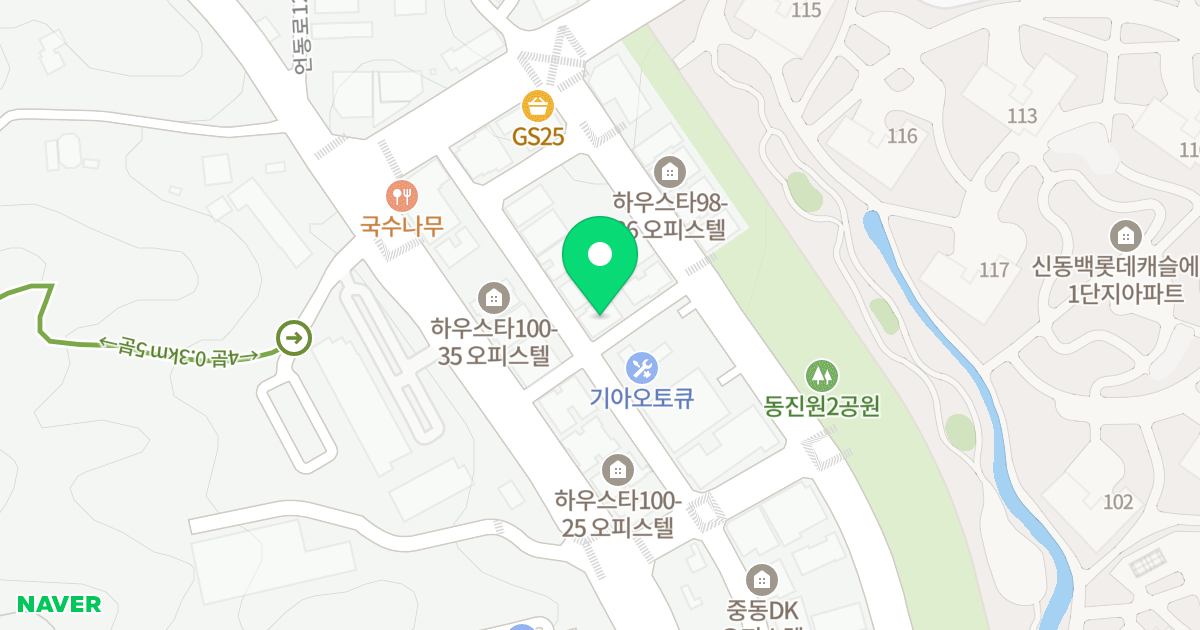 하우스타 위치 지도 - 경기도 용인시 기흥구 동백죽전대로527번길 100-32