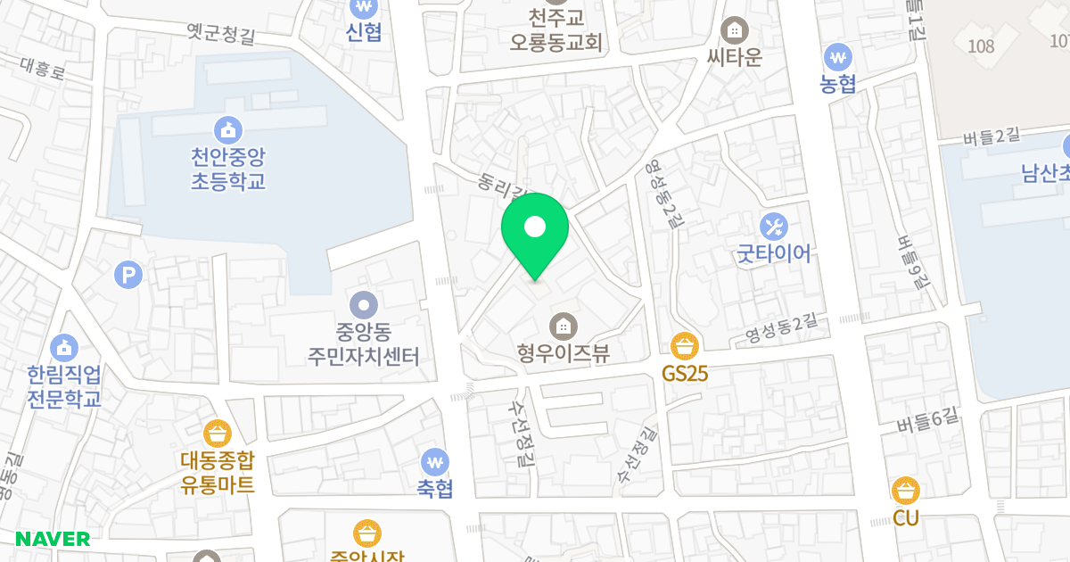 (84-1) 위치 지도 - 충청남도 천안시 동남구 동리길 8