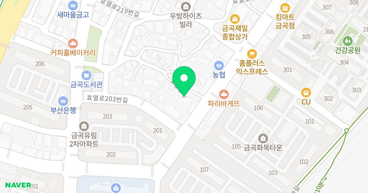 우리명가 위치 지도 - 부산광역시 북구