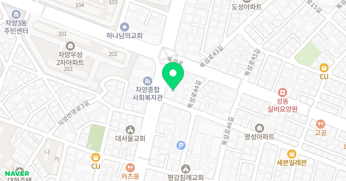 제이원하이텔 위치 지도 - 서울특별시 광진구 자양번영로 34