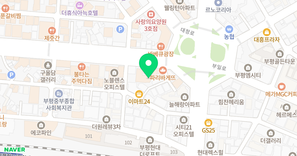 해피에이스 위치 지도 - 인천광역시 부평구 광장로30번길 69-7
