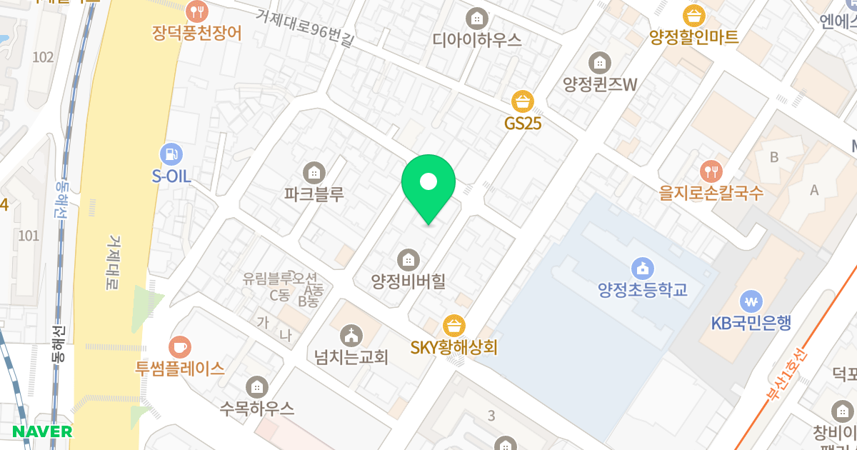 프라디움 위치 지도 - 부산광역시 부산진구