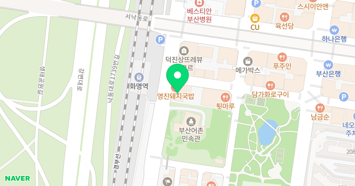 화명리버파크 위치 지도 - 부산광역시 북구 학사로 132