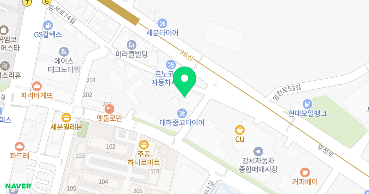 (115-6) 위치 지도 - 서울특별시 강서구 강서로74길 52