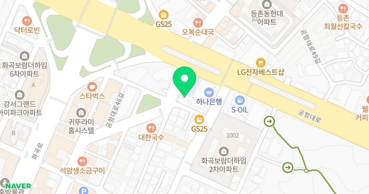 연우넥스트뷰 위치 지도 - 서울특별시 강서구 공항대로46길 9