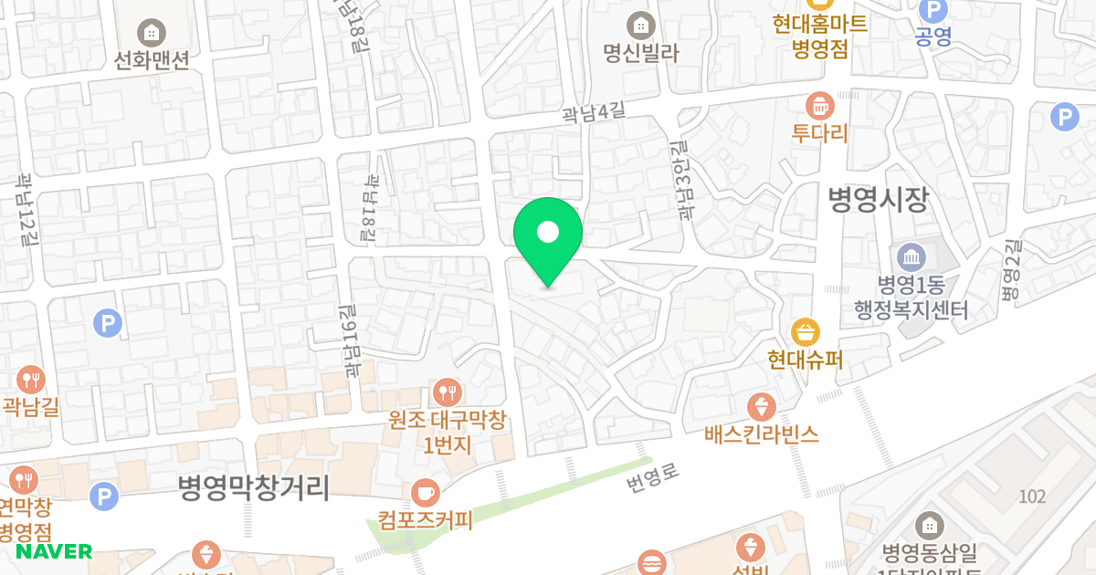 세한프리빌 위치 지도 - 울산광역시 중구 곽남17길 14