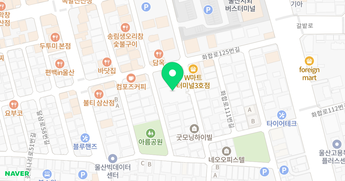 우진 더 퍼스트클래스 위치 지도 - 울산광역시 남구 달삼로84번길 18