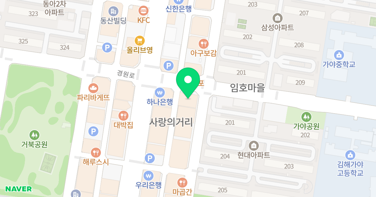 풍림마이더스 2 위치 지도 - 경상남도 김해시 내외로95번길 23
