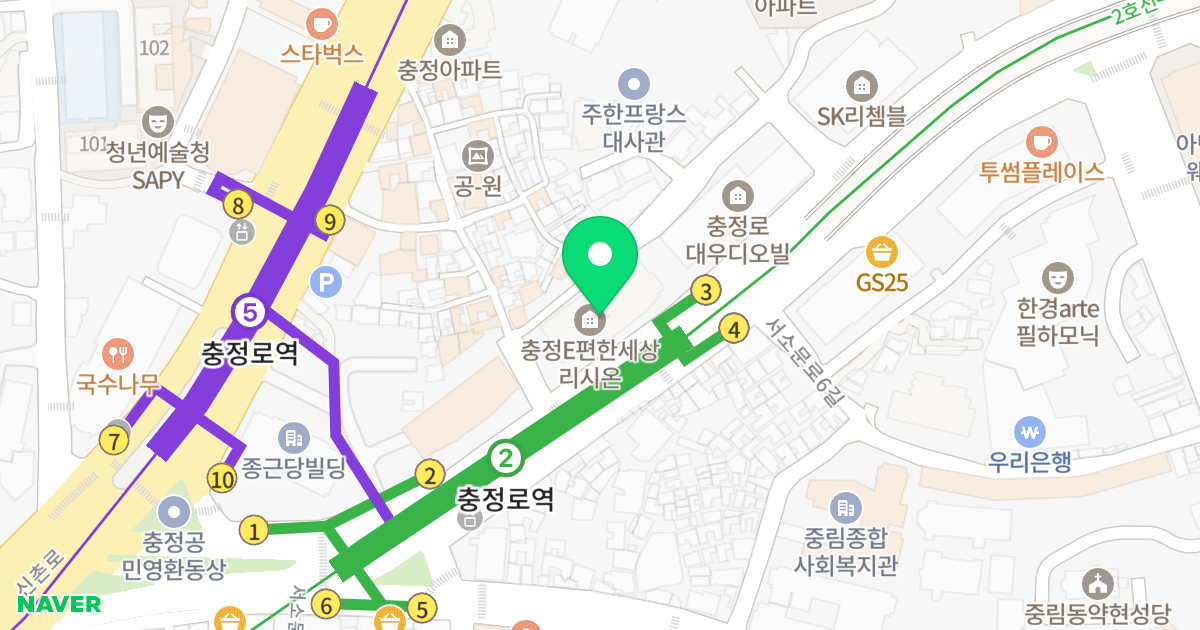 충정리시온 위치 지도 - 서울특별시 서대문구 서소문로 27
