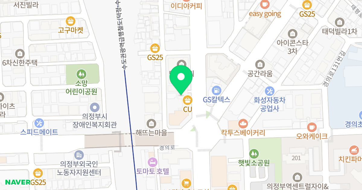 의정부 디베뉴스타 위치 지도 - 경기도 의정부시 평화로 467