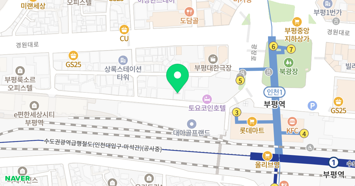 지예타워투 위치 지도 - 인천광역시 부평구 경원대로1344번길 73