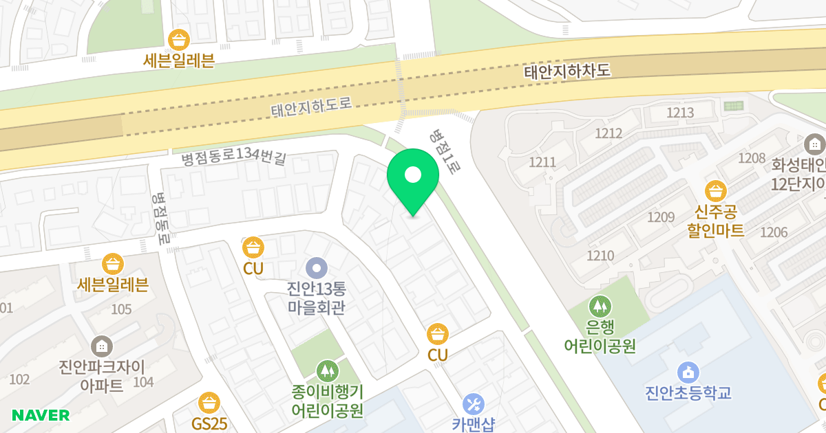 YT빌 위치 지도 - 경기도 화성시 병점동로134번길 41