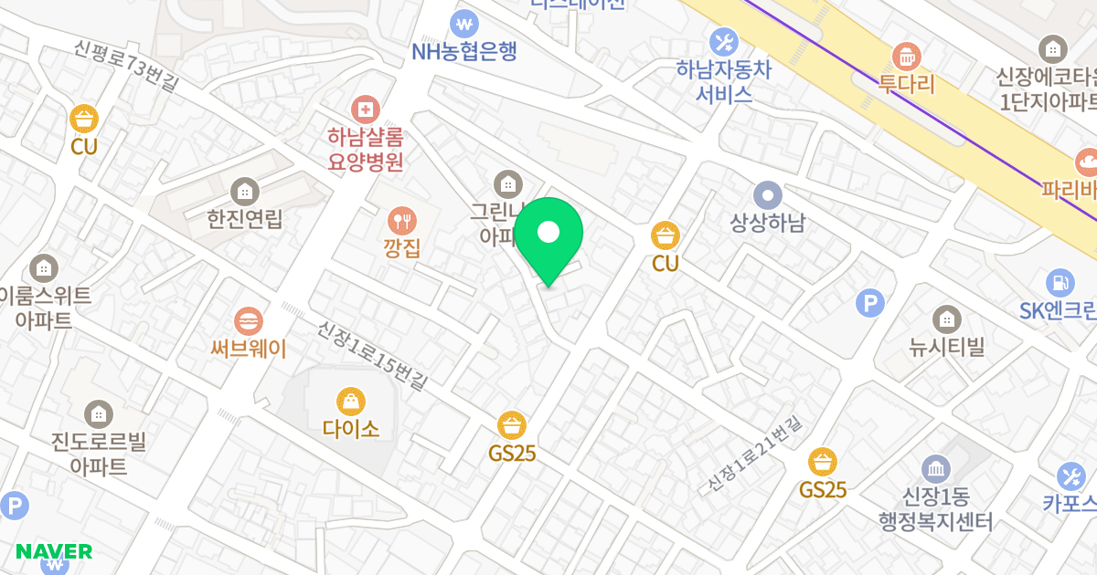 라움빌 위치 지도 - 경기도 하남시 신장1로21번길 60