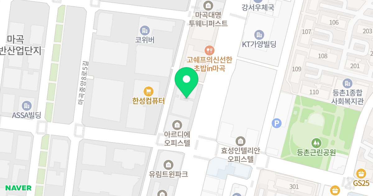 마곡오드카운티1차 위치 지도 - 서울특별시 강서구