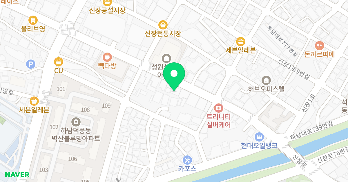 신장동 오피스텔 위치 지도 - 경기도 하남시 신장로 101