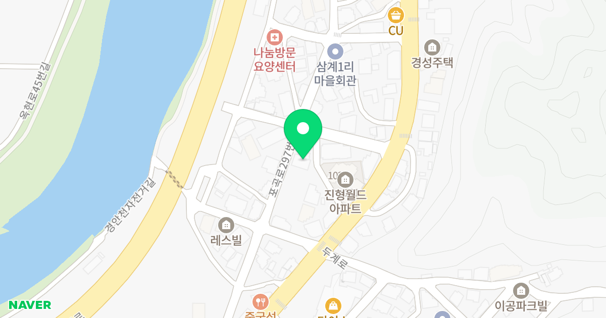 프라다 위치 지도 - 경기도 용인시 처인구 포곡읍 포곡로297번길 9-5
