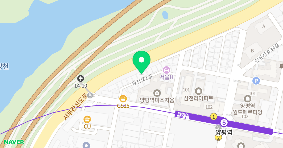 롯데팰리스 위치 지도 - 서울특별시 영등포구 양산로1길 7
