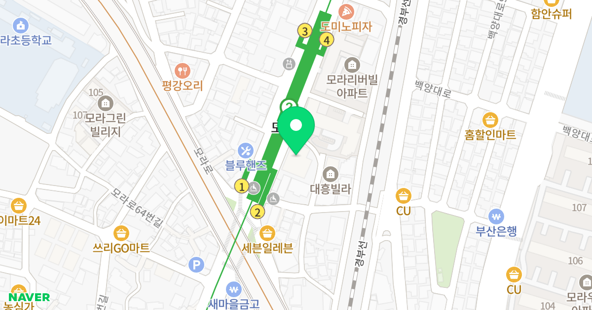 대상로웰아파트 위치 지도 - 부산광역시 사상구 사상로 504