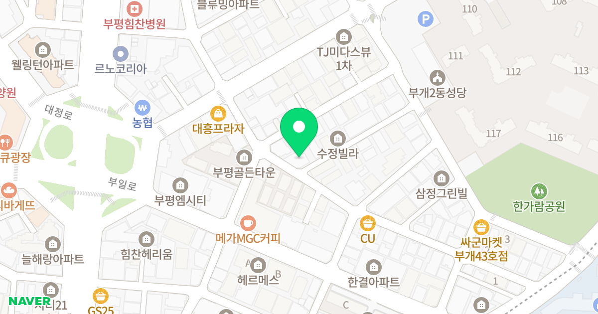 인 마스터뷰 위치 지도 - 인천광역시 부평구 충선로8번길 17
