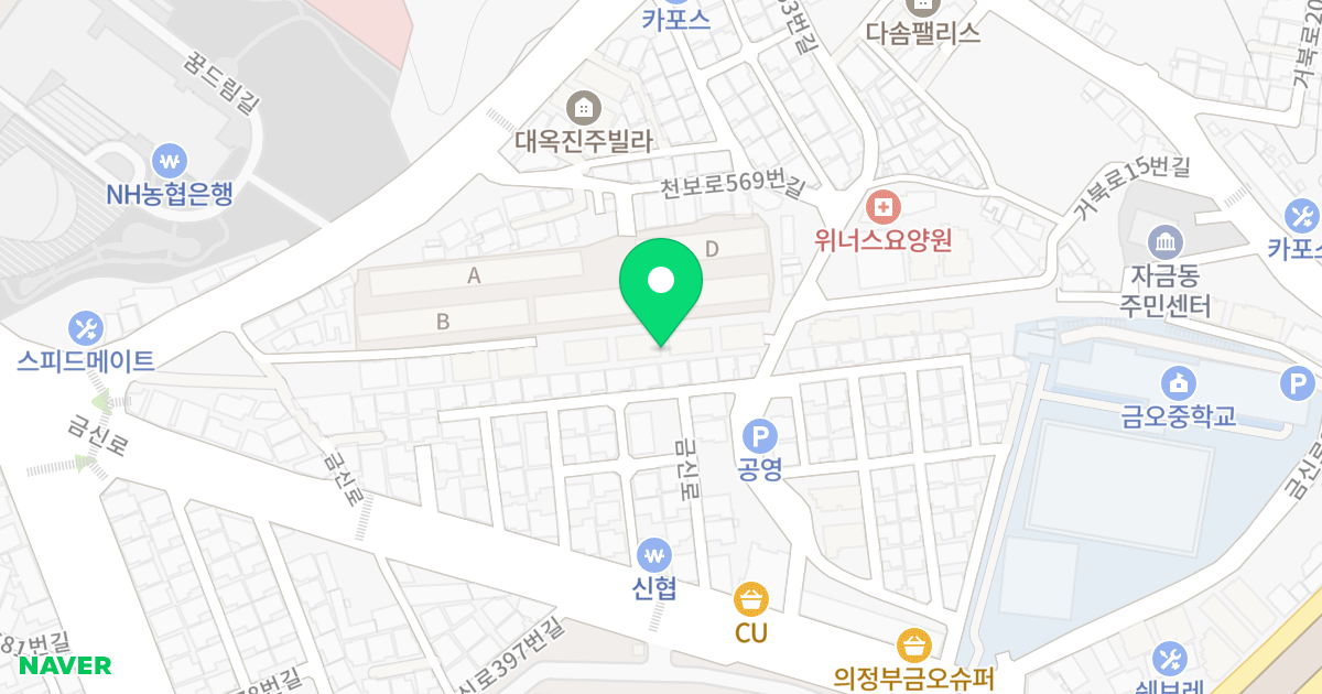 금오캐슬 위치 지도 - 경기도 의정부시