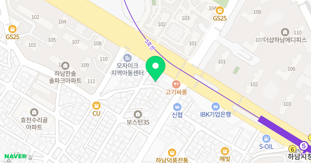 (309-79) 위치 지도 - 경기도 하남시 수리북로39번길 10