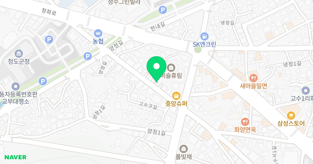 (156-19) 위치 지도 - 경상북도 청도군 청도읍 고수구길 19-1