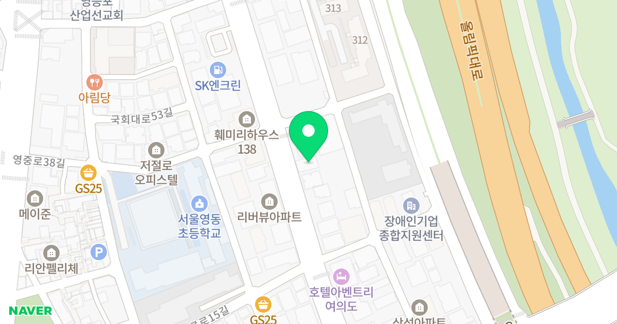 조인클로버 위치 지도 - 서울특별시 영등포구