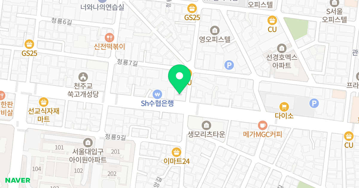 미륵빌딩 위치 지도 - 서울특별시 관악구 쑥고개로 95