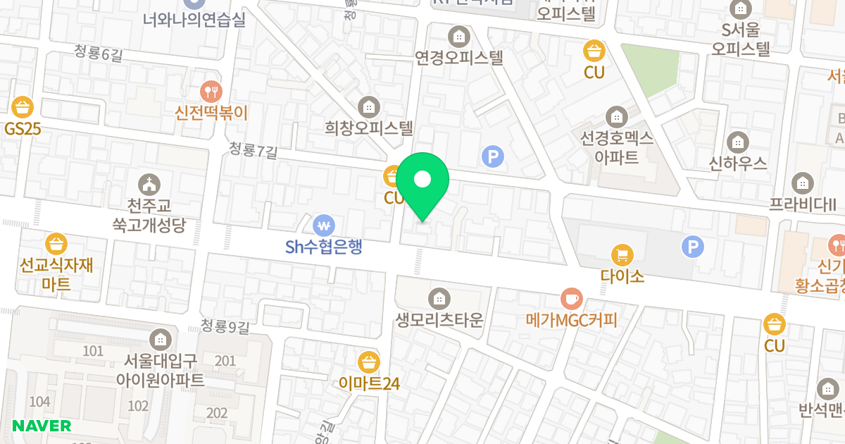 (1566-25) 위치 지도 - 서울특별시 관악구 남부순환로214길 47