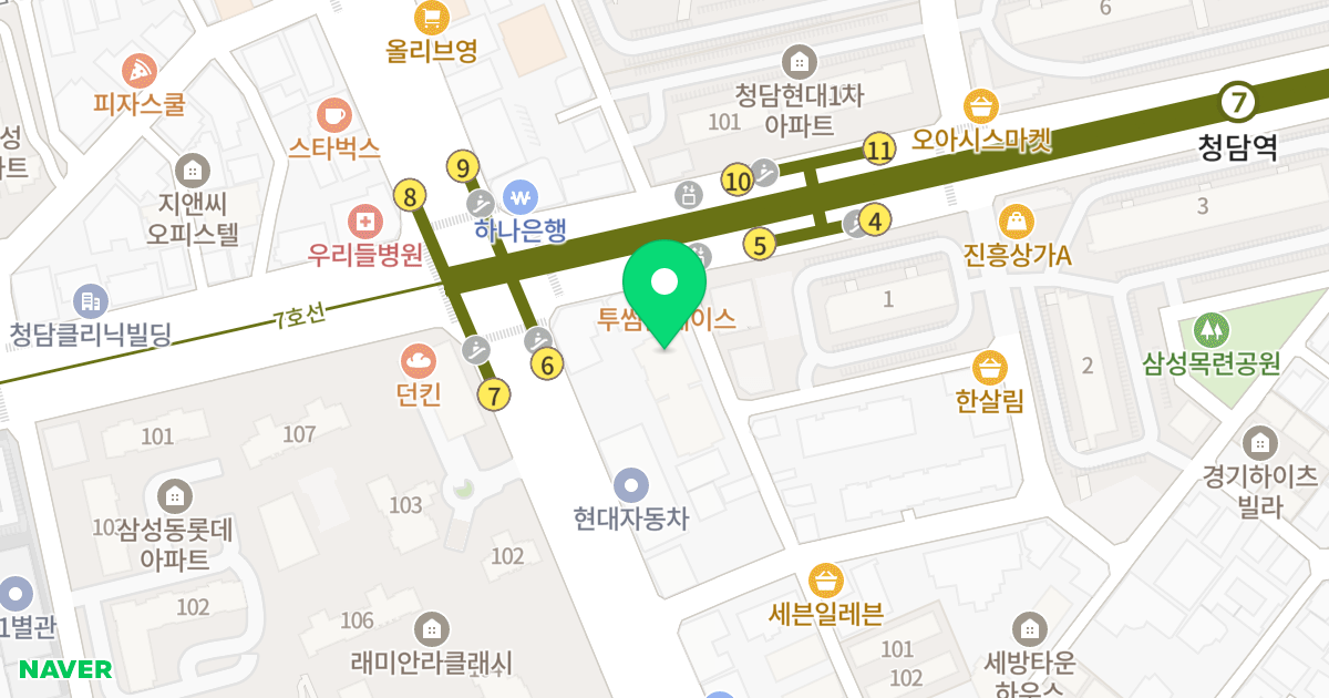 삼성 리치빌 위치 지도 - 서울특별시 강남구 학동로82길 6