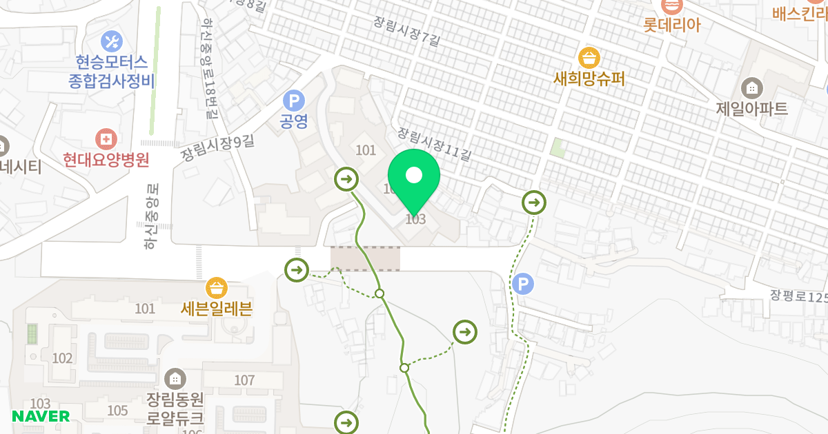 센텀바인하츠 위치 지도 - 부산광역시 사하구 장림시장9길 56