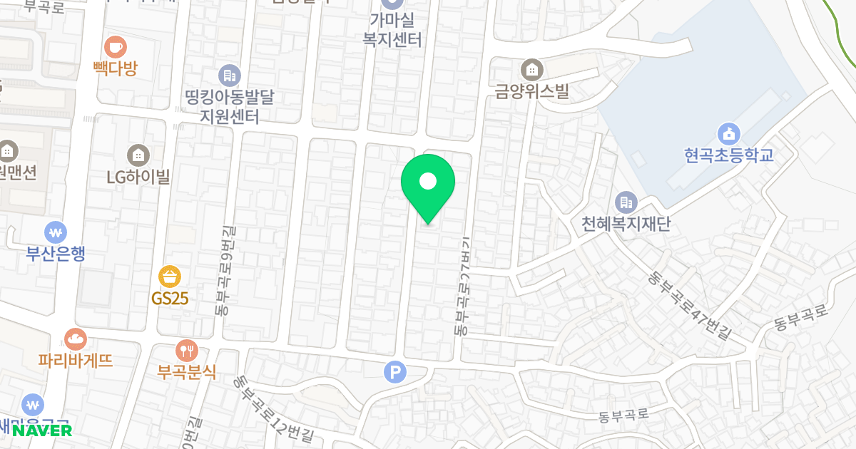 여명빌라 위치 지도 - 부산광역시 금정구 동부곡로23번길 22
