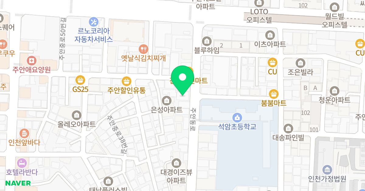 이츠 위치 지도 - 인천광역시 미추홀구 주안동로 49