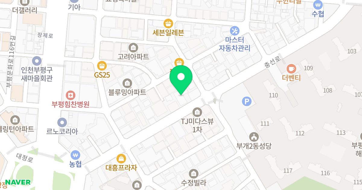 투엠캐슬 위치 지도 - 인천광역시 부평구
