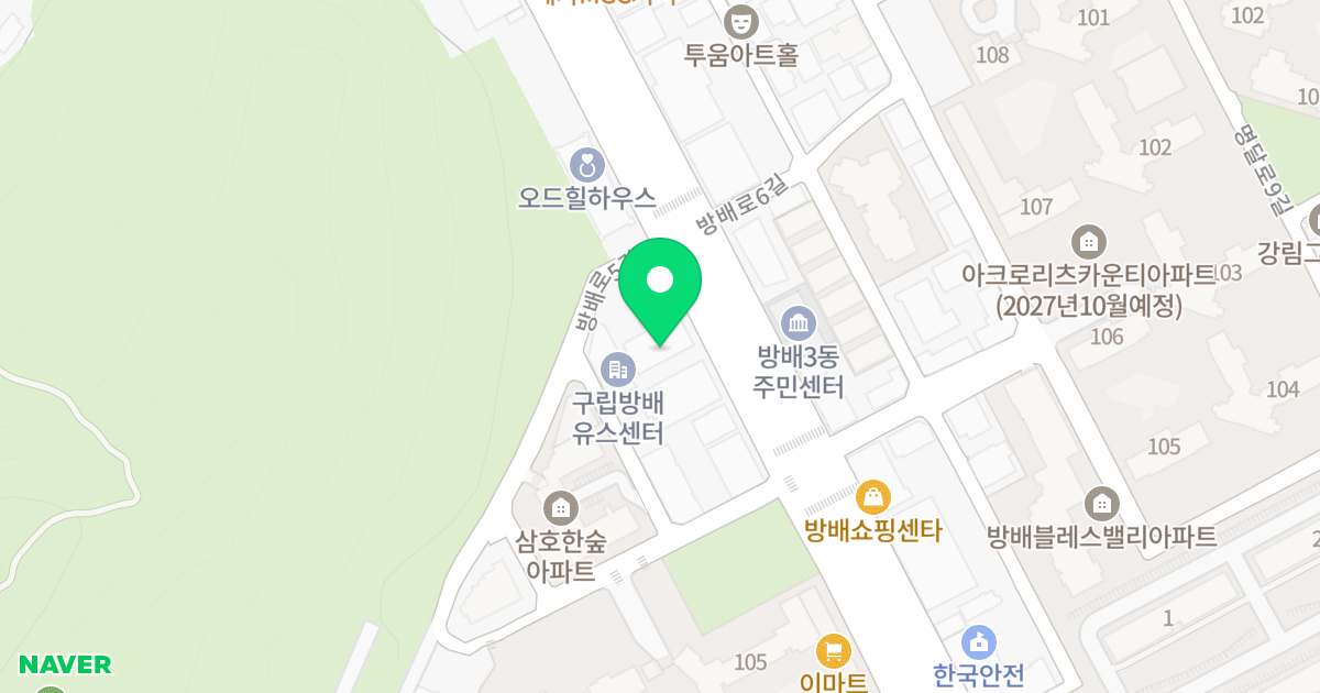 방배홈스텔 위치 지도 - 서울특별시 서초구 방배로 41