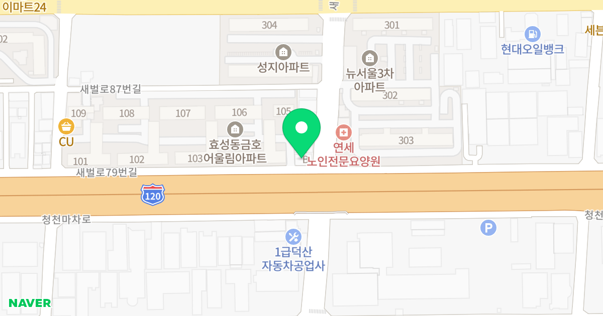 (218-25) 위치 지도 - 인천광역시 계양구 새벌로 79