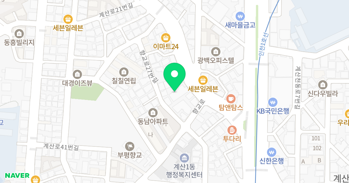 (974-16) 위치 지도 - 인천광역시 계양구 계산천서로 36