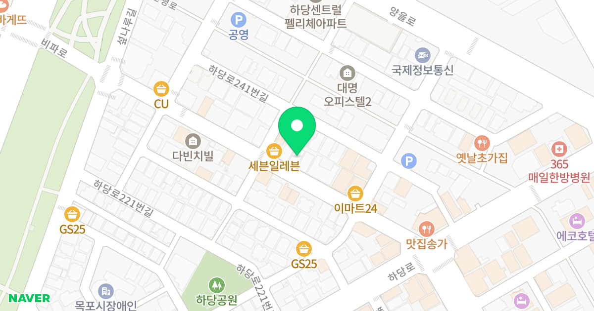 희망오피스텔 위치 지도 - 전라남도 목포시 비파로 148