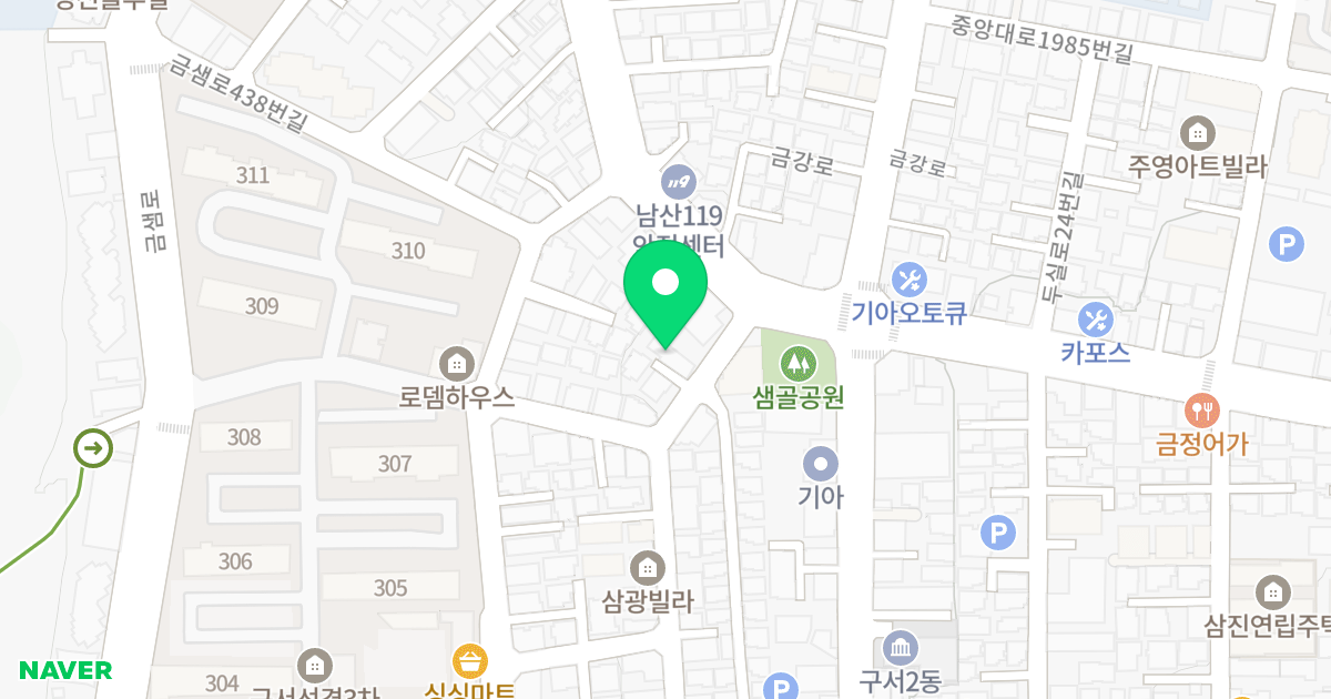 에버그린 위치 지도 - 부산광역시 금정구 두실로37번길 6