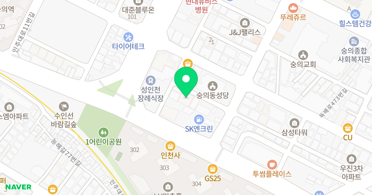 이예스아파텔 위치 지도 - 인천광역시 미추홀구  12-10
