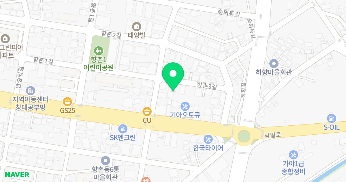큐브상트레빌 위치 지도 - 경상남도 사천시 향촌3길 15-27