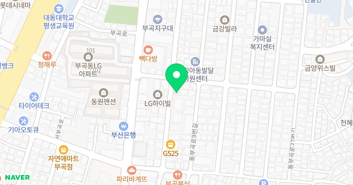 (292-19) 위치 지도 - 부산광역시 금정구 동부곡로5번길 26