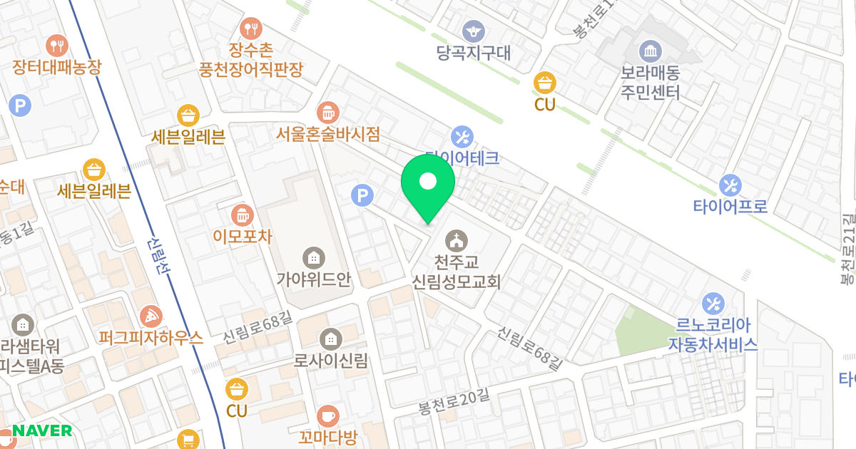 (1417-29) 위치 지도 - 서울특별시 관악구 신림로68길 29-6