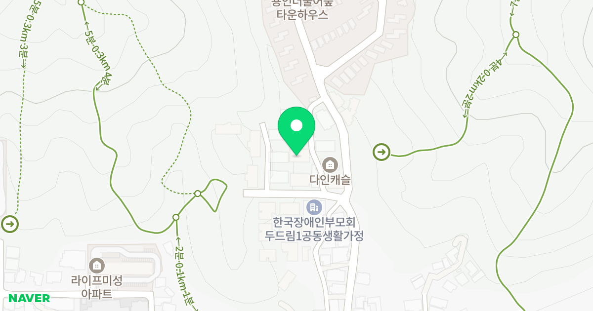더 이끌림 위치 지도 - 경기도 용인시 처인구 학산로67번길 21