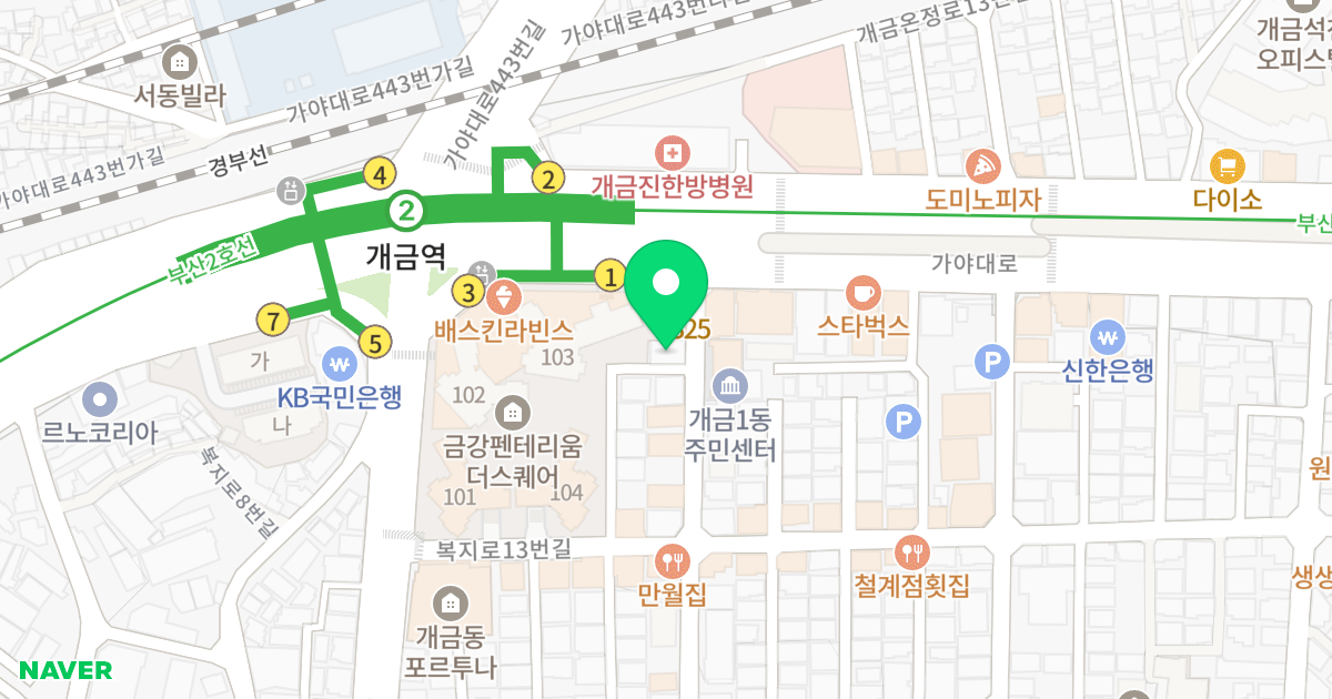 솔내음하우스 위치 지도 - 부산광역시 부산진구 가야대로454번길 8